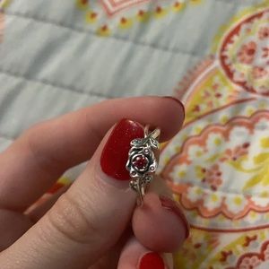 NEW beauty and the beast Pandora ring